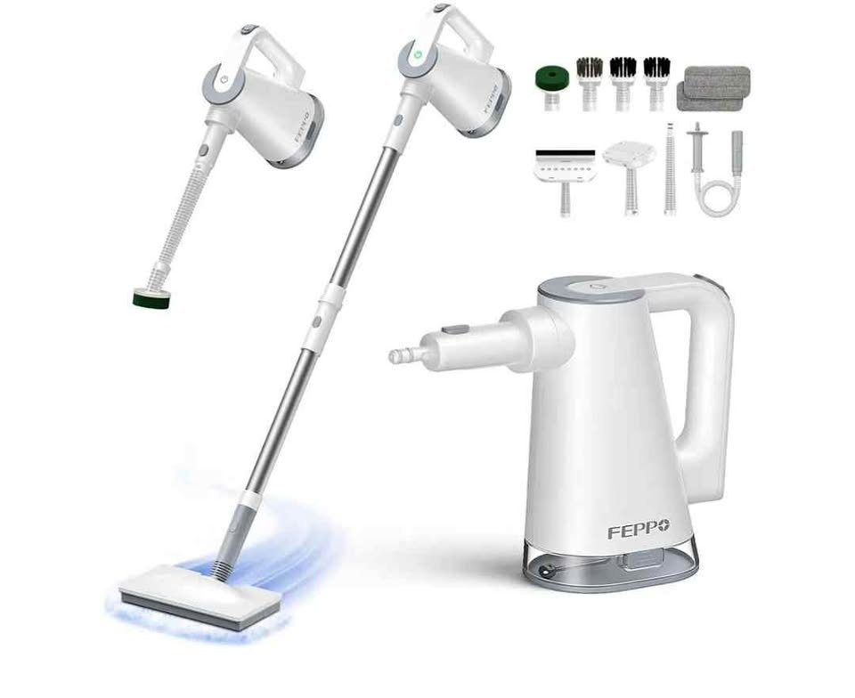 Steam Cleaner/Mop with 10 Attachments