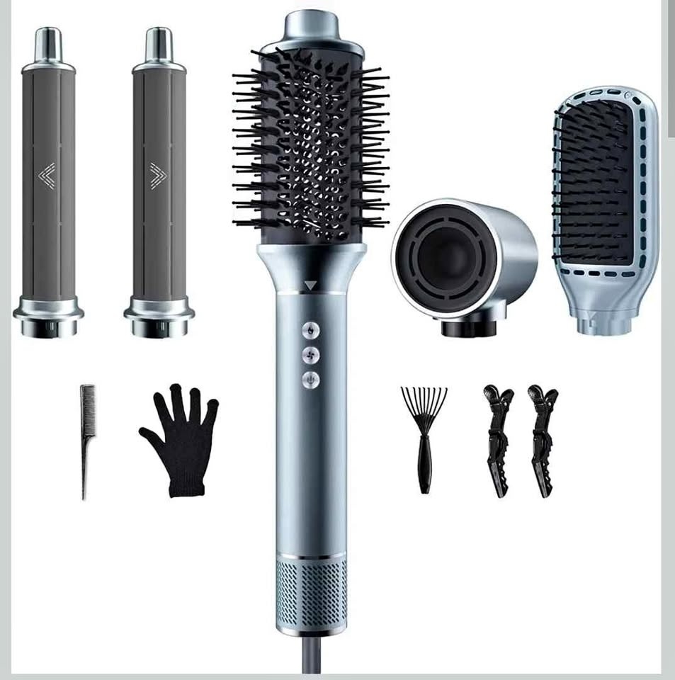 All-in-1 Hair Styling Tool - Blow Dryer, Curler, Brush