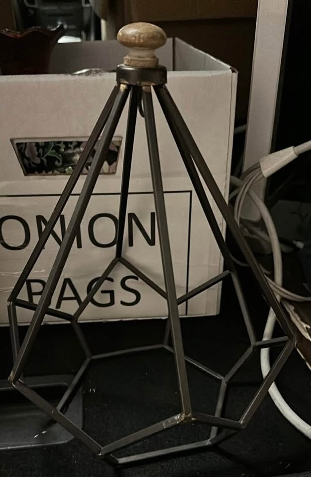 Modern Geometric Metal Decor Stand - photo 2
