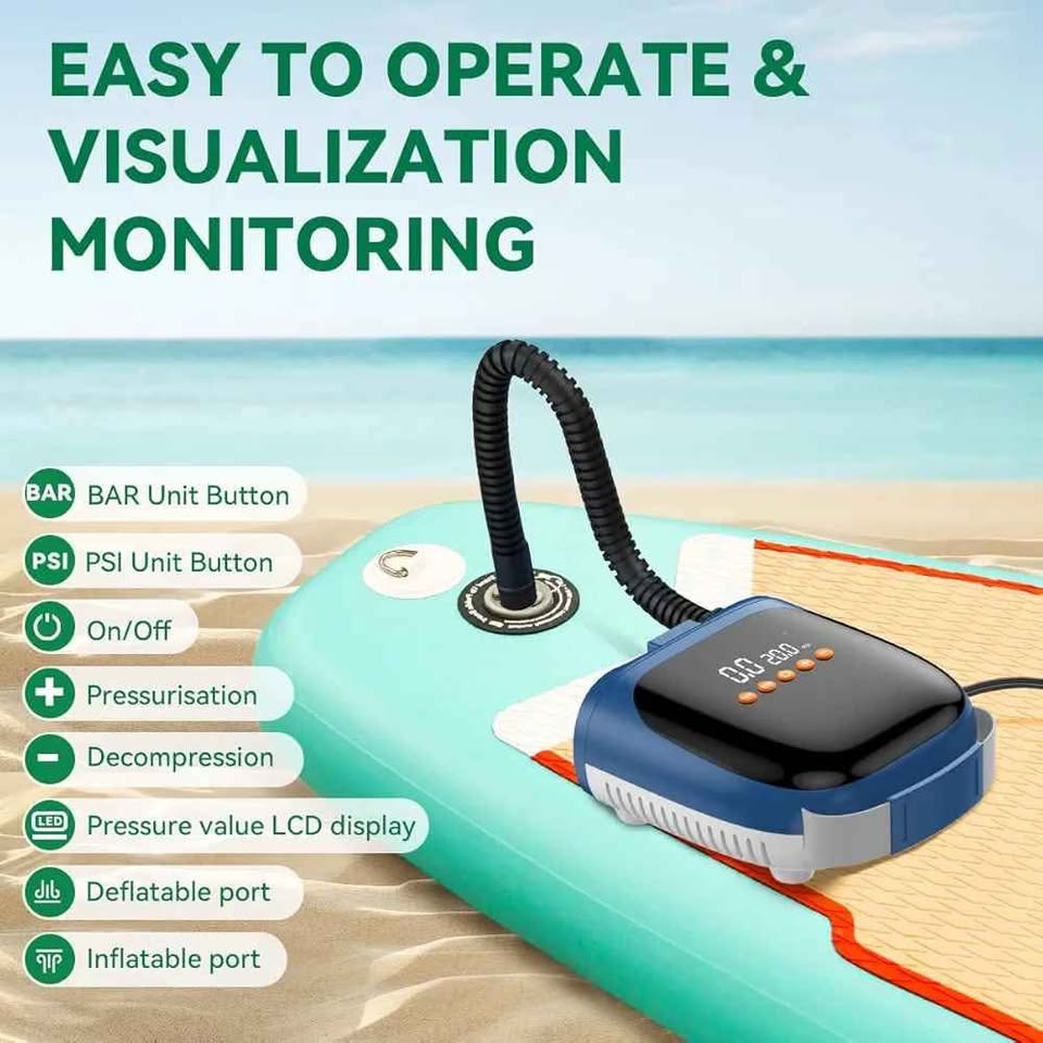 Fbsport Air Pump for Paddle Boards, Kayak, Tent, Blue - photo 2
