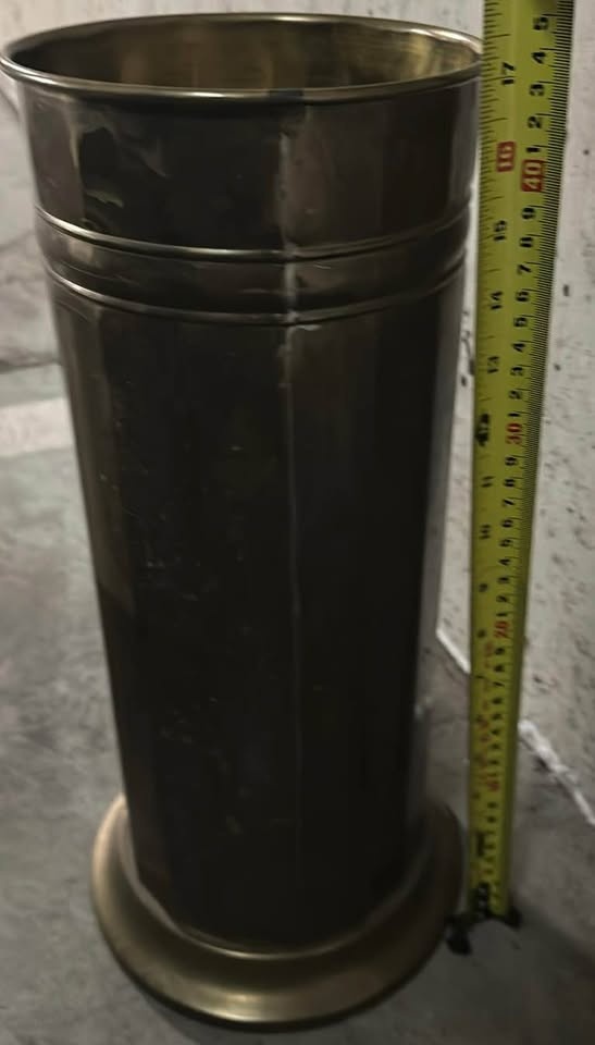 Tall Metal Floor Vase / Umbrella Stand