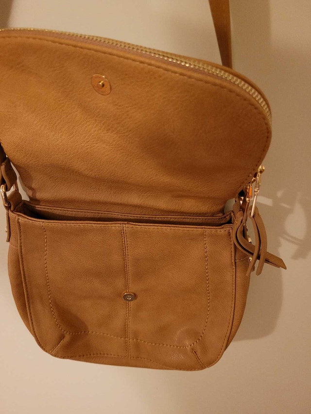 New Women's Antik Kraft brown vegan leather crossbody bag - photo 5