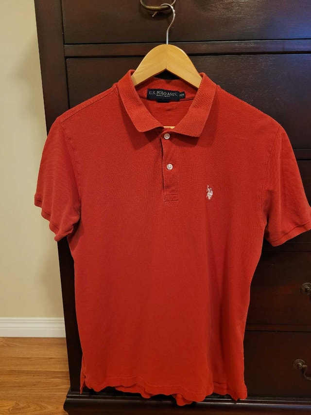 U.S. Polo Assn Men's Medium Polo Shirt in Rich Red