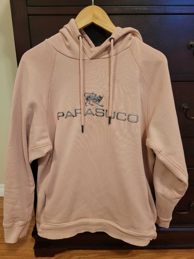 Brand New Parasuco Men's Cream Pink Hoodie Size Large