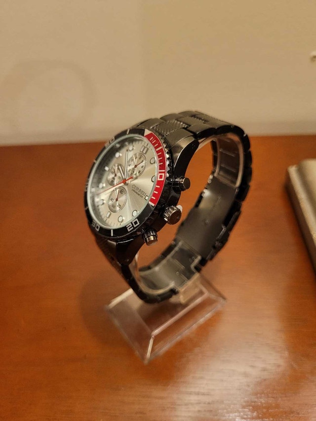 Brand New Curren Black and Silver Chronograph Men's Watch - photo 2