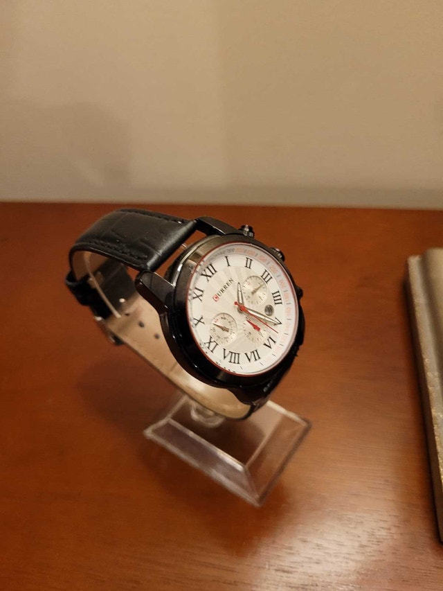 Brand New Curren Black and White Chronograph Men's Watch - photo 3
