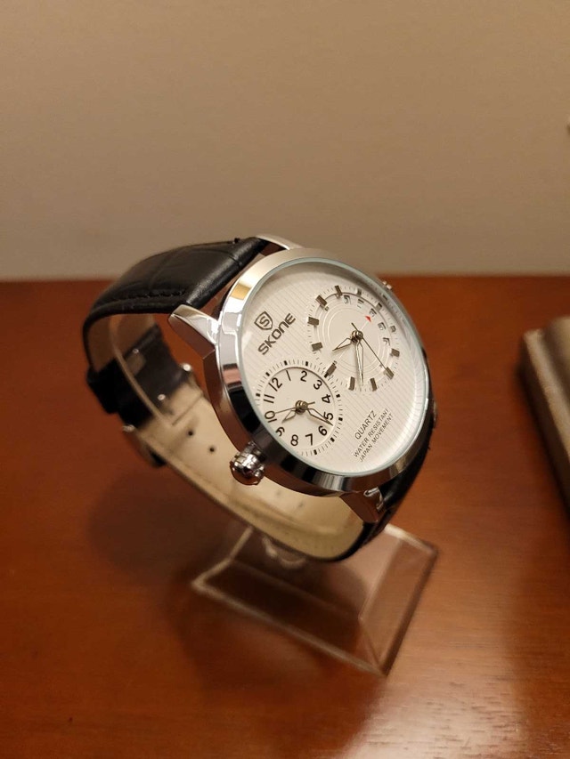 Brand New Skone Silver & White Dual Dial Men's Watch - photo 3