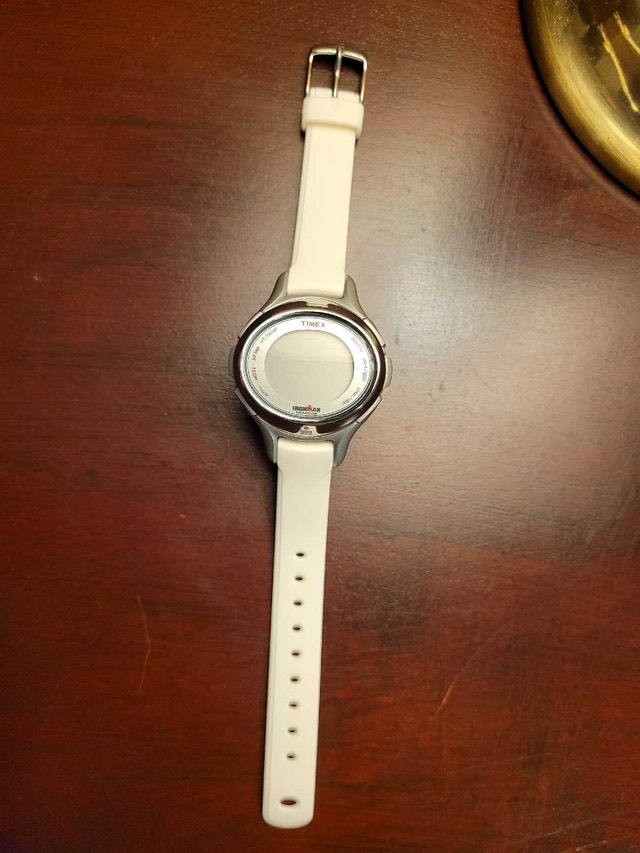 White Timex Ironman Triathlon Indiglo 50 Lap Women's Watch