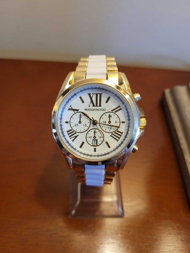 Brand New White & Gold Women's Watch