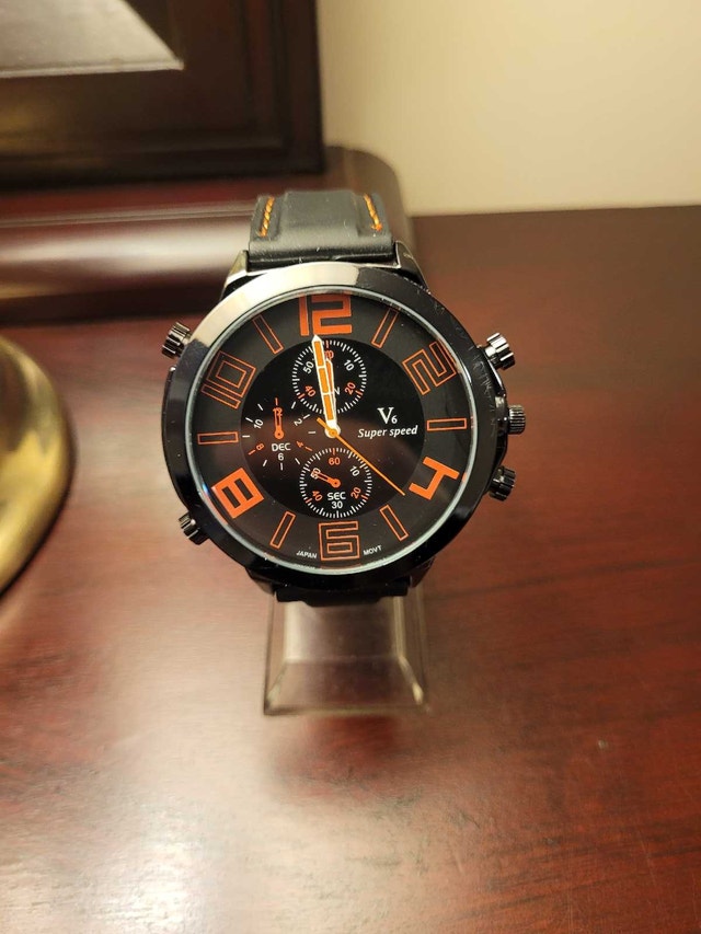 Brand New Red V6 Super Speed Men's Fashion Watch