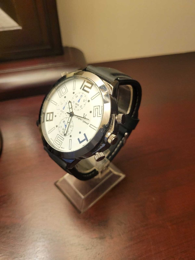 Brand New White V6 Super Speed Men's Fashion Watch - photo 2
