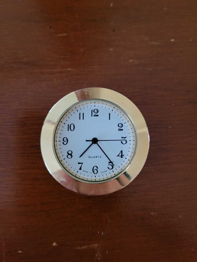 7/16" Mini Clock Fit Up Insert Movement Quartz