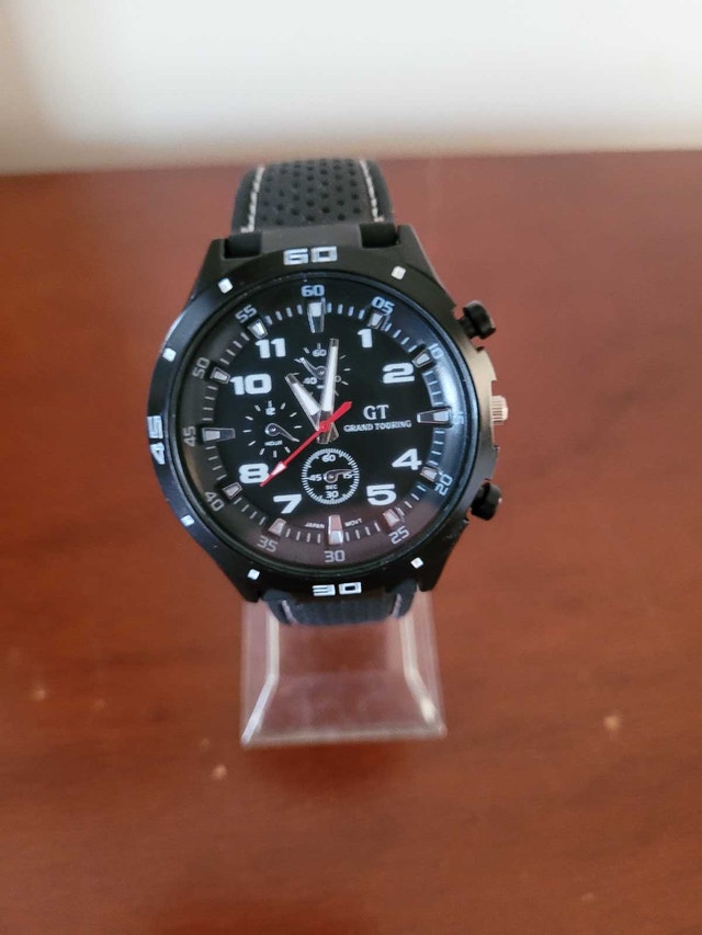Brand New Black & White GT Grand Touring Men's Watch