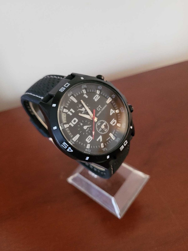 Brand New Black & White GT Grand Touring Men's Watch - photo 3