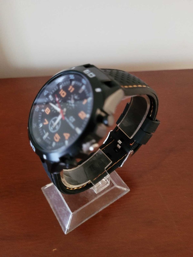 Brand New Black & Blood Orange GT Grand Touring Men's Watch - photo 2