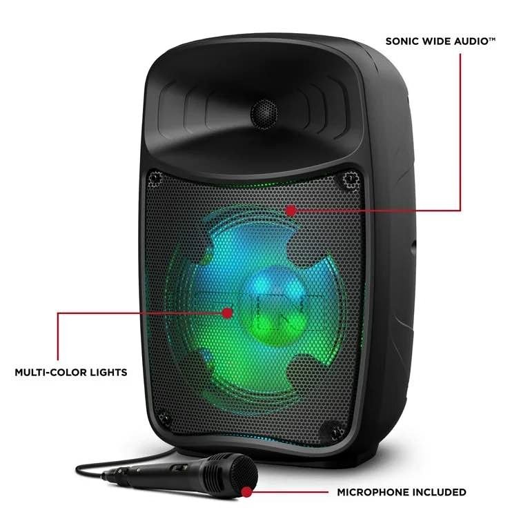 ION Pro Glow Express Bluetooth Party Speaker w/ Lights & Microph