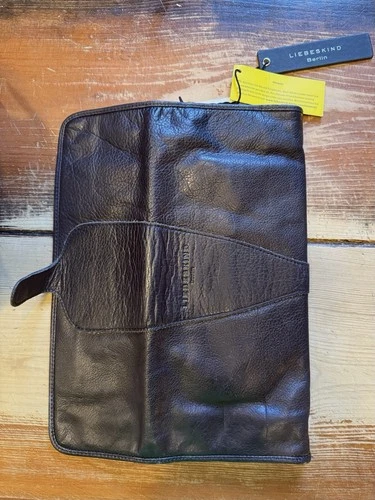 Liebeskind Black Leather Clutch Bag W/ Zip Pocket & CC Holder - photo 2