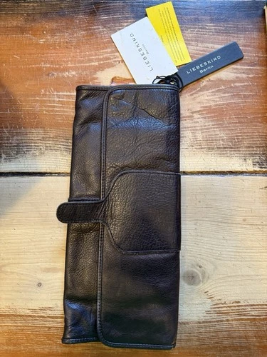 Liebeskind Black Leather Clutch Bag W/ Zip Pocket & CC Holder - photo 4
