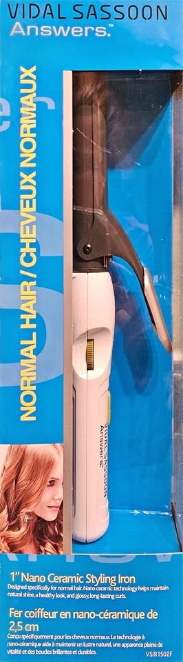 1" Ceramic Styling Iron. BNIB Vidal Sassoon curling iron.