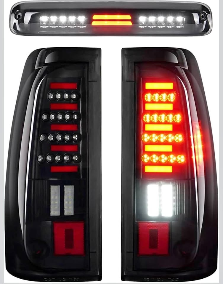 LED Rear Light Kit + Third Brake Light for Chevy Silverado/GMC S