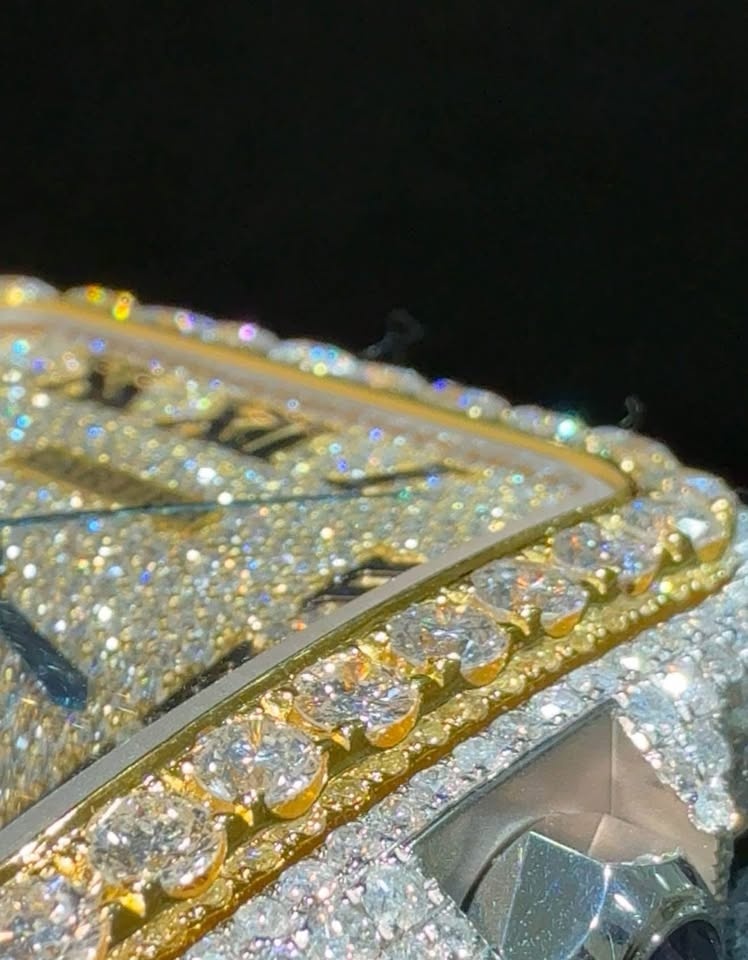 Natural Diamond Cartier Santos Men's Watch - photo 3