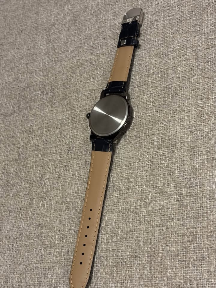 New Men's Black Watch – Leather Strap - photo 3