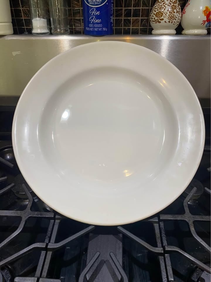 Tabletops Gallery Blanc De Blanc 16” Serving Dish