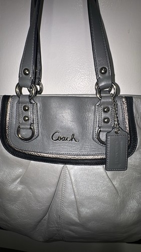 Coach Y2K Ashely Spectator Convertible Grey Leather Satchel Bag - photo 2