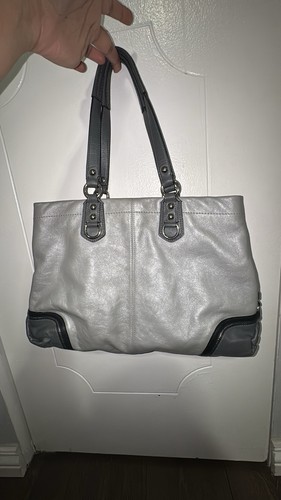 Coach Y2K Ashely Spectator Convertible Grey Leather Satchel Bag - photo 5
