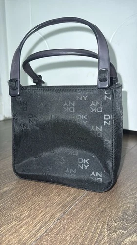 Y2K Vintage Inspired DKNY Monogram Mini Black Tote - photo 5