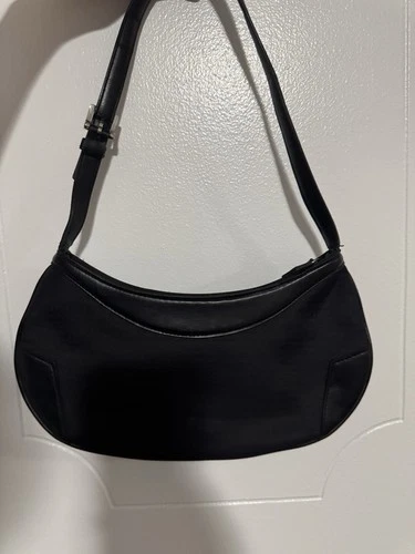 DKNY Y2K Monogram Black Canvas & Leather Bag - photo 2