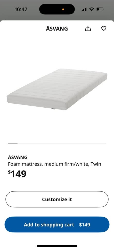2 Twin Mattresses with Queen Pillows - photo 2
