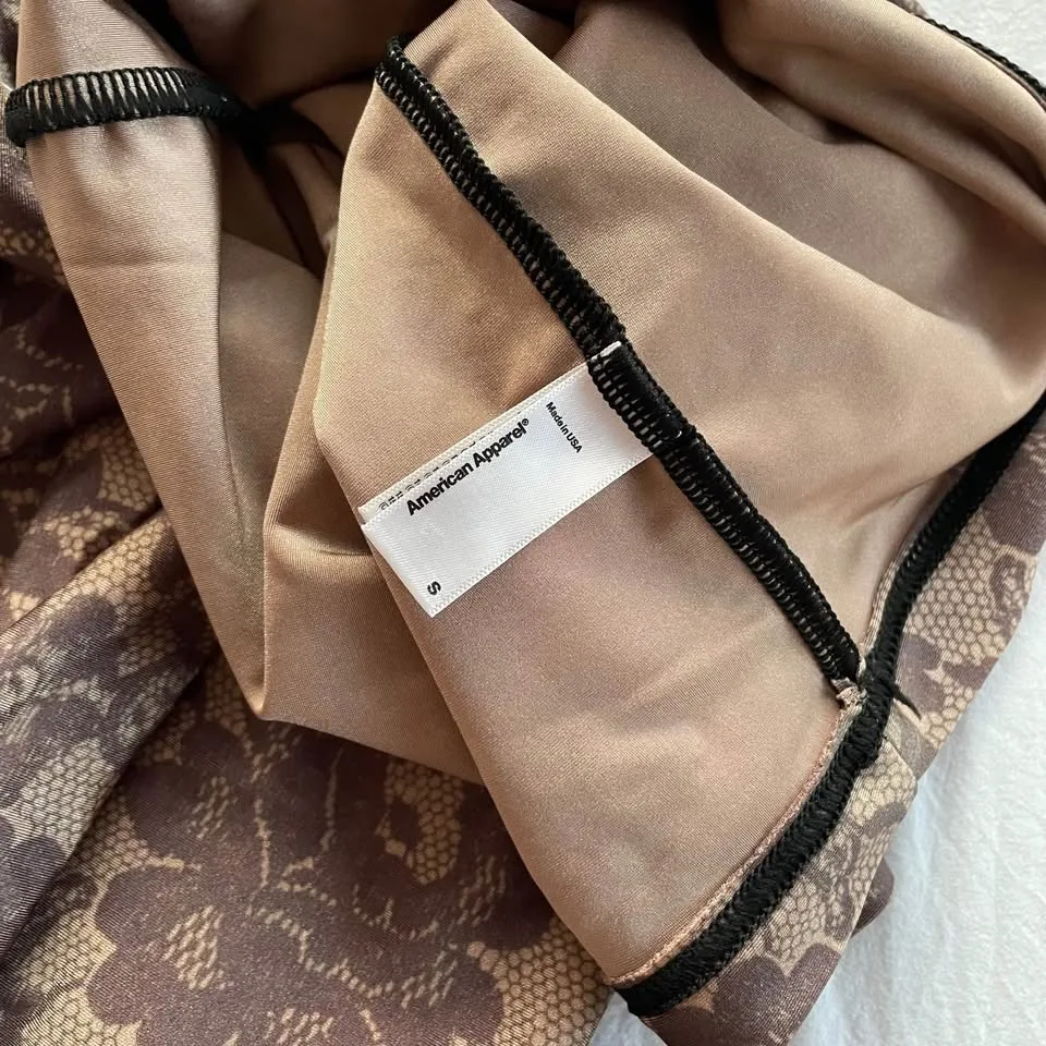 American Apparel Lace-Print Bodycon Dress (S) image indicator(3)