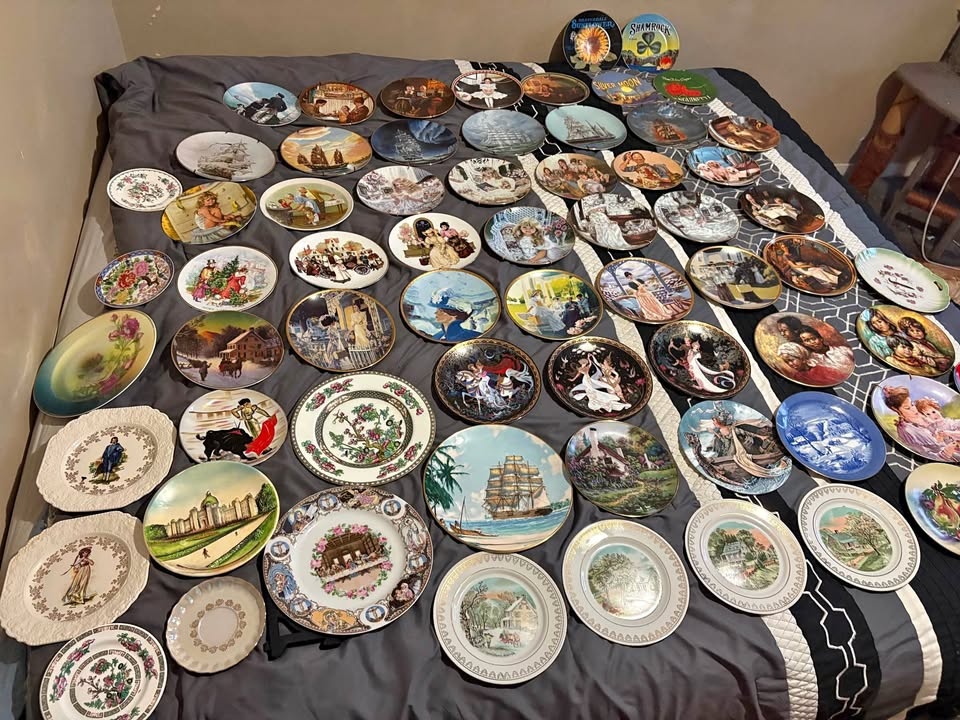 66 Collector Plates & Extra Stands - $180