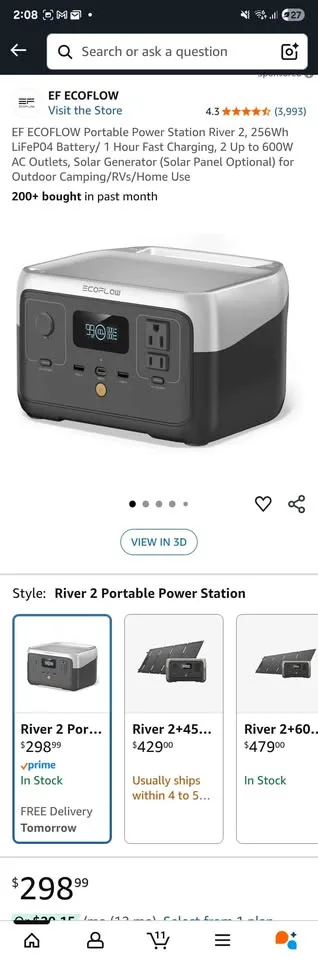 EcoFlow River 2 Portable Power Station – Brand New image indicator(4)