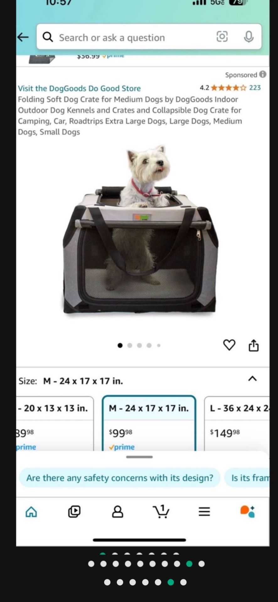 Foldable Portable Dog Carrying Crate - photo 4