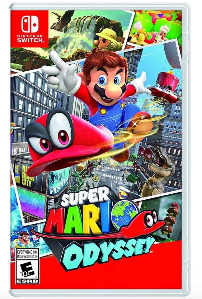 Super Mario Odyssey game cartridge for Nintendo Switch