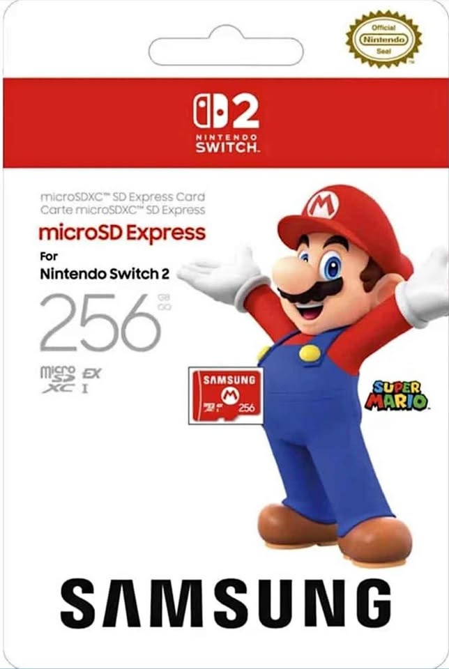 256GB Samsung MicroSD Card Express for Switch 2