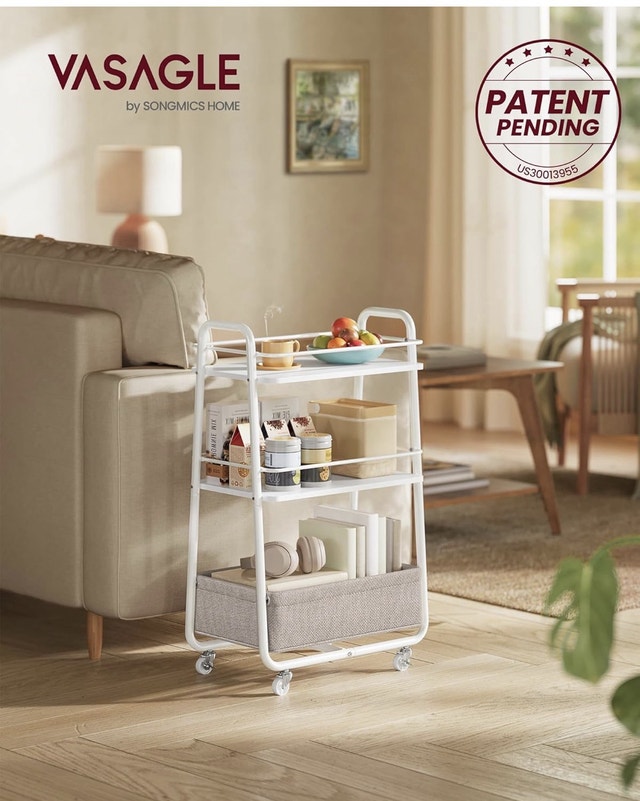 Brand New - Storage Cart with Fabric Basket - photo 3