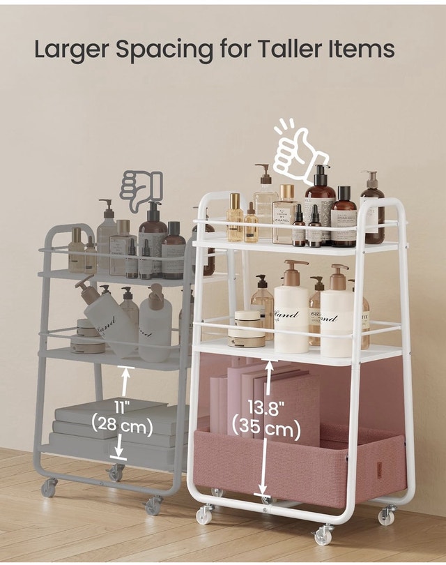 Brand New - Storage Cart with Fabric Basket - photo 5