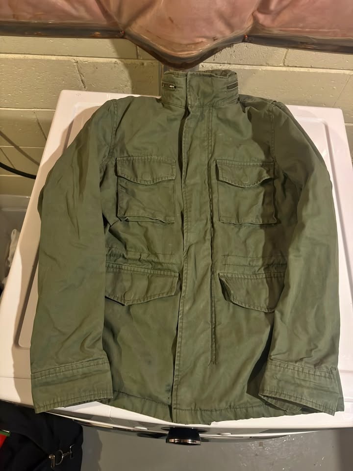 GAP Green Utility Jacket w/ Zip-Out Hoodie - Size XS