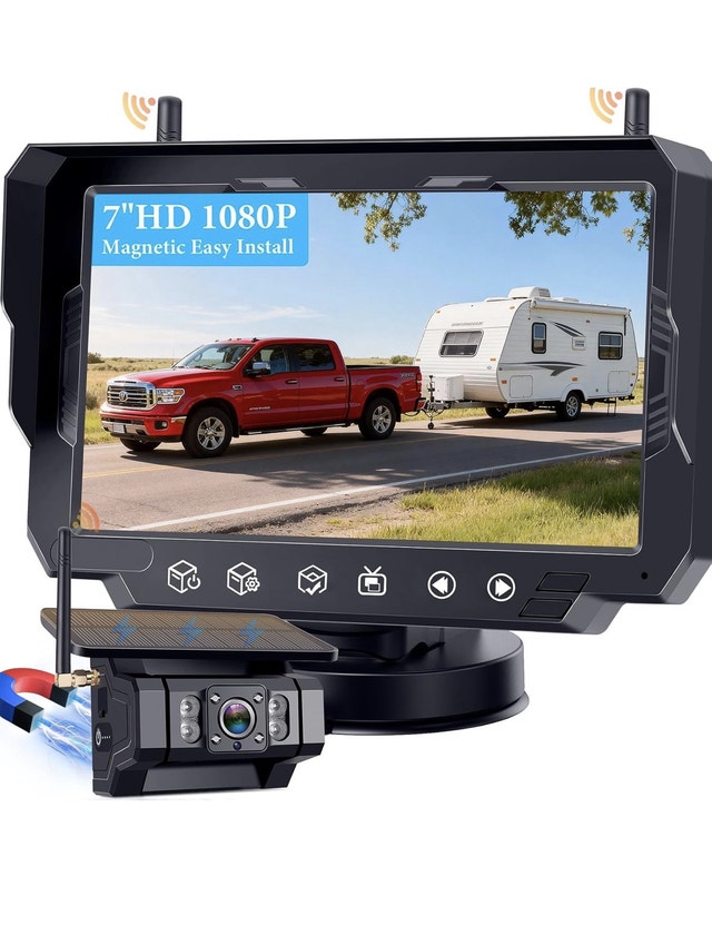 Brand New Solar Wireless Backup Camera for Trucks