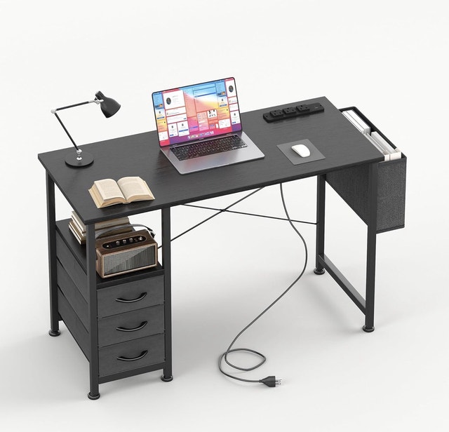 Brand New Computer Desk with 3 Drawers and Power Outlets