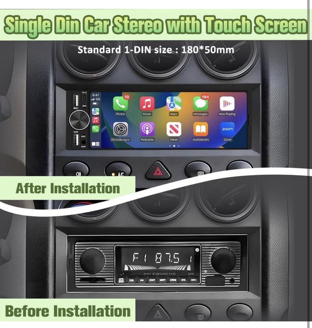 Brand New Single Din Car Radio - 6.3" IPS Touchscreen - photo 3