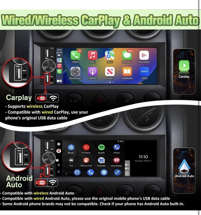 Brand New Single Din Car Radio - 6.3" IPS Touchscreen - photo 4