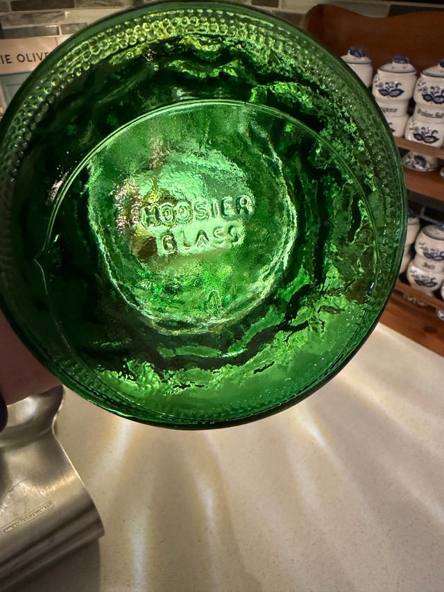 Vintage Hoosier GlassEmerald Green Vase - photo 4