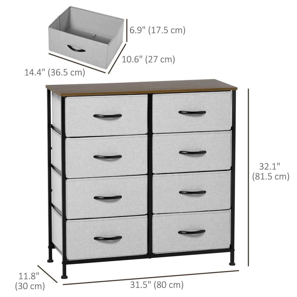 HOMCOM 8-Drawer Dresser - photo 3