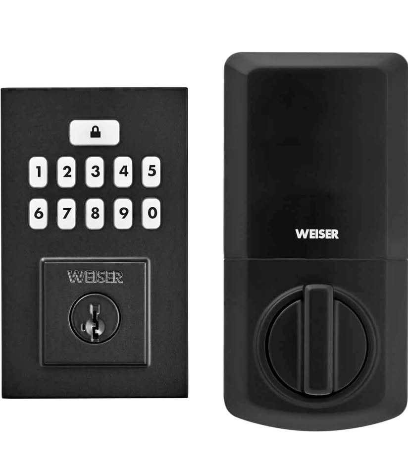 Weiser SmartCode Keypad Electronic Deadbolt - Matte Black