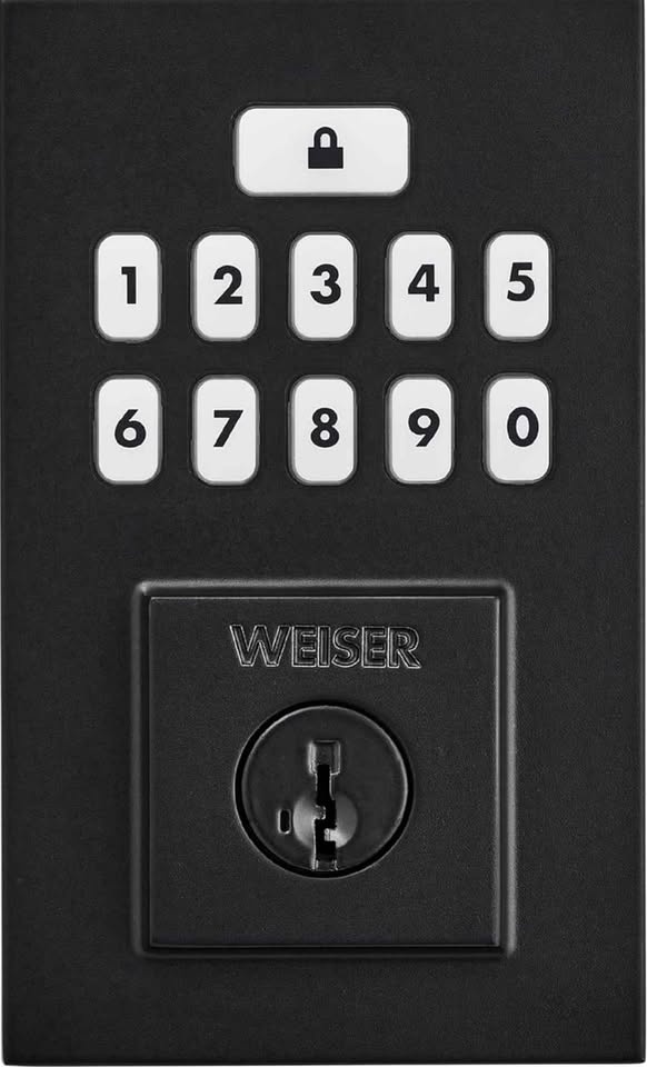 Weiser SmartCode Keypad Electronic Deadbolt - Matte Black - photo 3