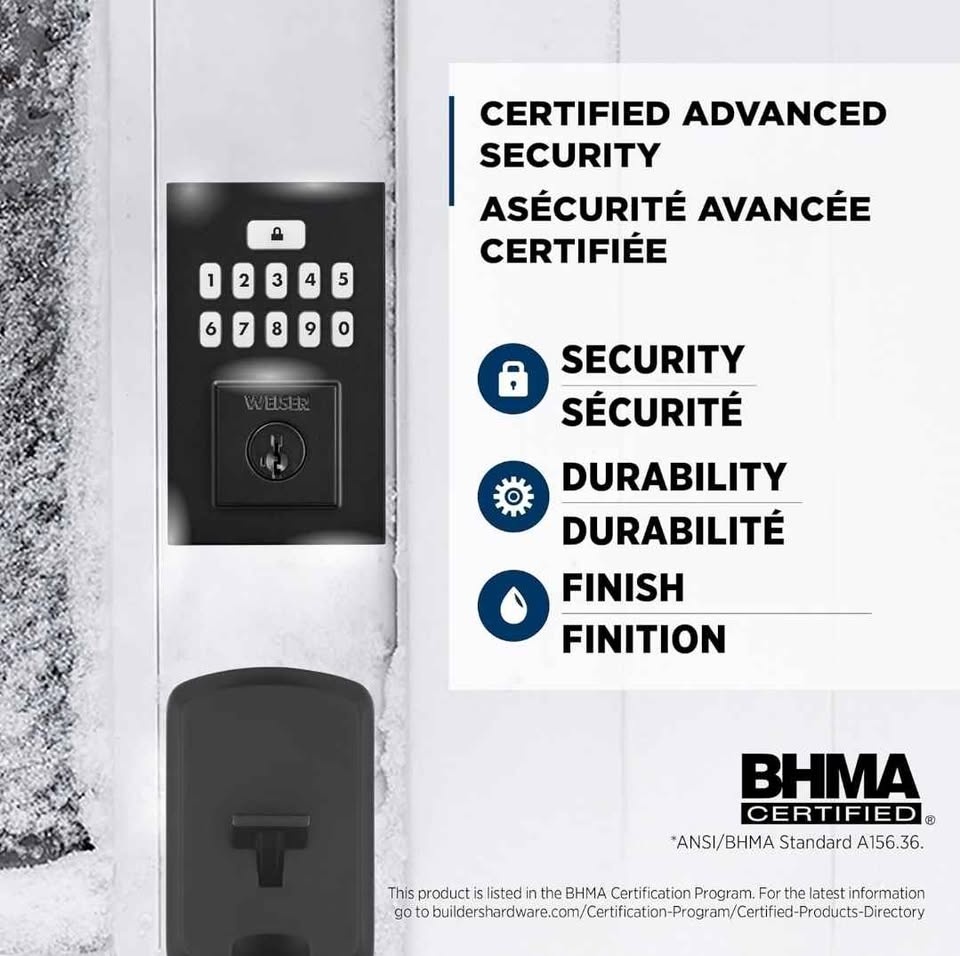 Weiser SmartCode Keypad Electronic Deadbolt - Matte Black - photo 4